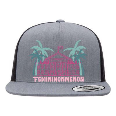 Femininonmenon Kamala For President Funny Election 2024 Flat Bill Trucker Hat