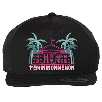 Femininonmenon Kamala For President Funny Election 2024 Wool Snapback Cap