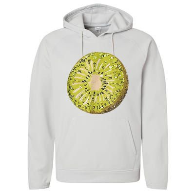 Funny Kiwi Fruit Vacation Beach Kiwi Lovers Performance Fleece Hoodie