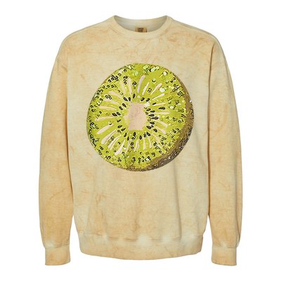 Funny Kiwi Fruit Vacation Beach Kiwi Lovers Colorblast Crewneck Sweatshirt