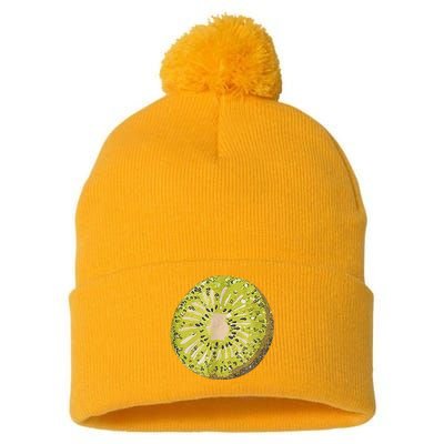 Funny Kiwi Fruit Vacation Beach Kiwi Lovers Pom Pom 12in Knit Beanie