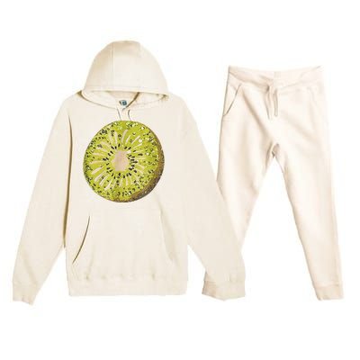 Funny Kiwi Fruit Vacation Beach Kiwi Lovers Premium Hooded Sweatsuit Set