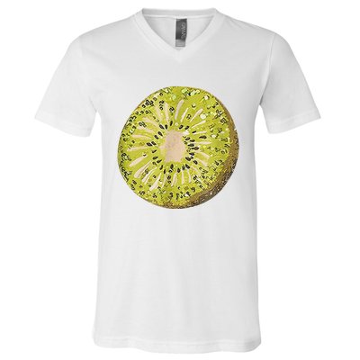 Funny Kiwi Fruit Vacation Beach Kiwi Lovers V-Neck T-Shirt