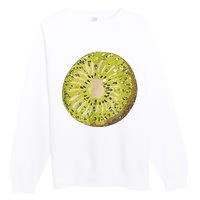 Funny Kiwi Fruit Vacation Beach Kiwi Lovers Premium Crewneck Sweatshirt