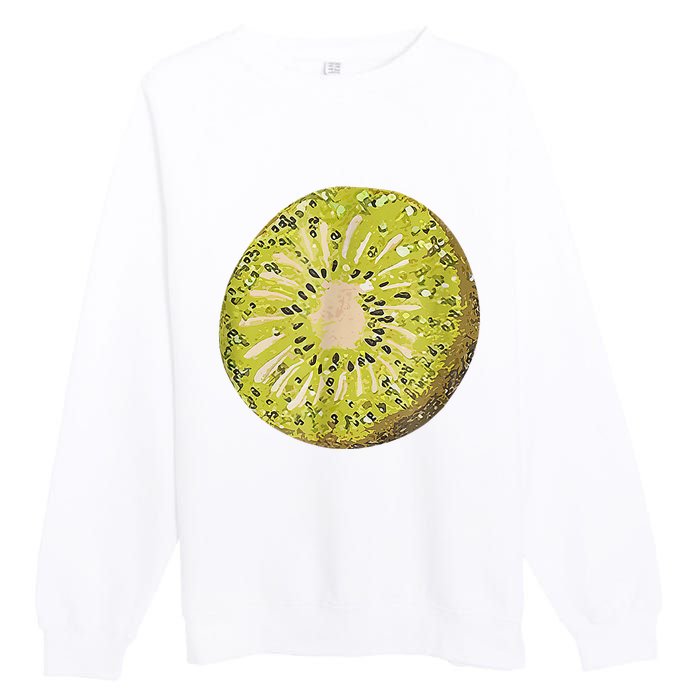 Funny Kiwi Fruit Vacation Beach Kiwi Lovers Premium Crewneck Sweatshirt