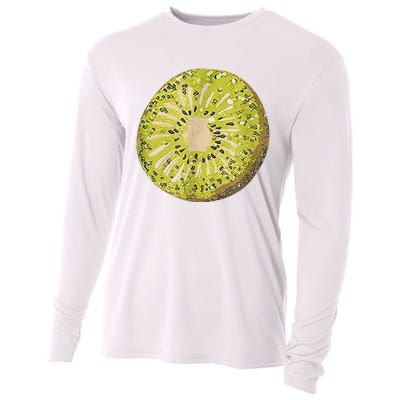 Funny Kiwi Fruit Vacation Beach Kiwi Lovers Cooling Performance Long Sleeve Crew