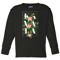 Floral Kamala Toddler Long Sleeve Shirt