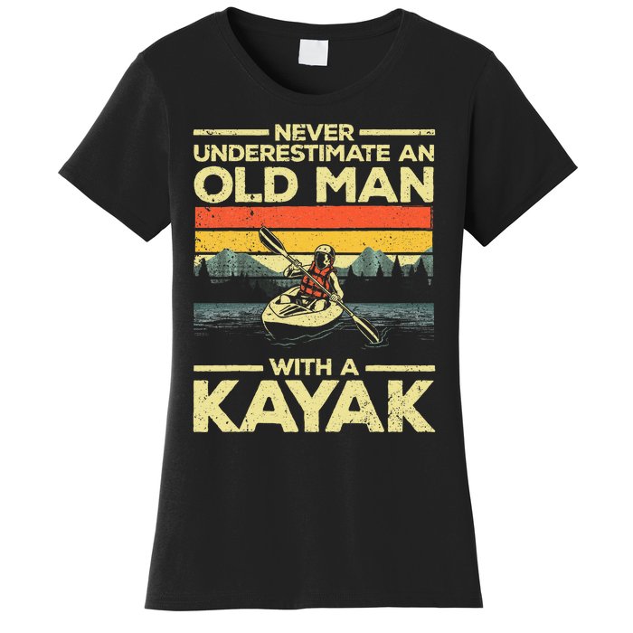 Funny Kayaking Grandpa Kayaker Kayak Lovers Women's T-Shirt