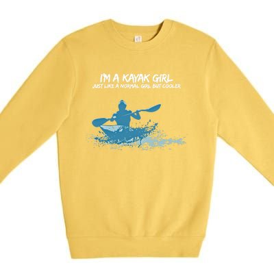 Funny Kayak Gift IM A Cool Kayak Premium Crewneck Sweatshirt