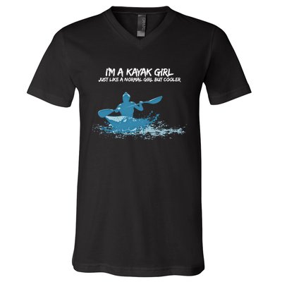 Funny Kayak Gift IM A Cool Kayak V-Neck T-Shirt