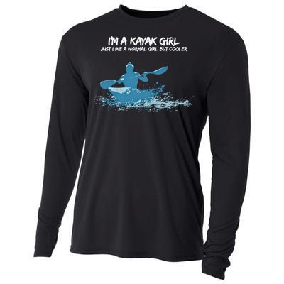 Funny Kayak Gift IM A Cool Kayak Cooling Performance Long Sleeve Crew