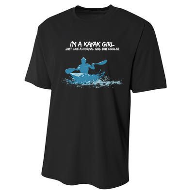 Funny Kayak Gift IM A Cool Kayak Performance Sprint T-Shirt