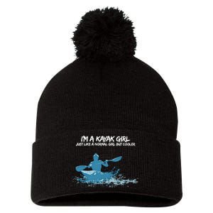 Funny Kayak Gift IM A Cool Kayak Pom Pom 12in Knit Beanie