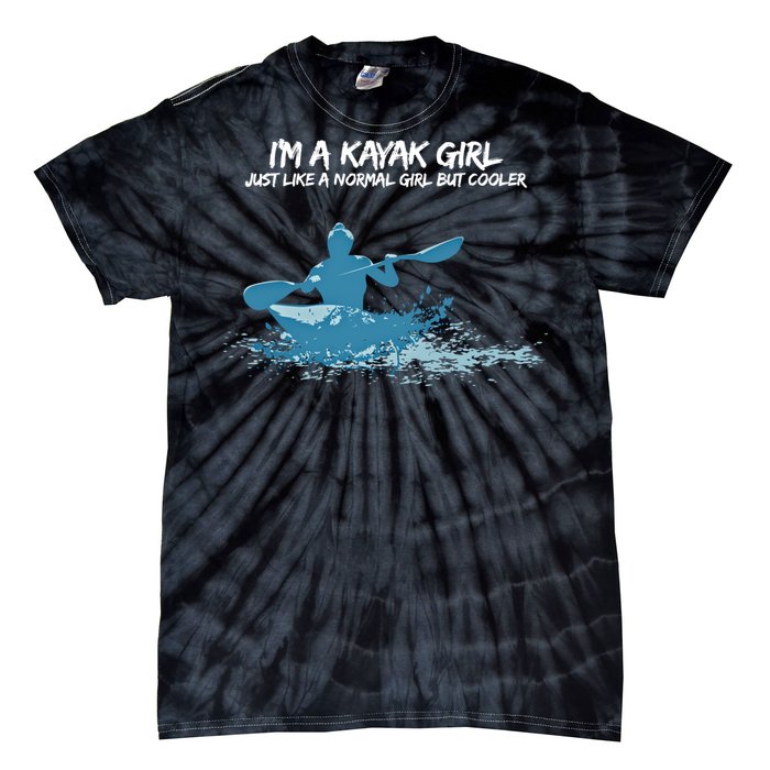 Funny Kayak Gift IM A Cool Kayak Tie-Dye T-Shirt