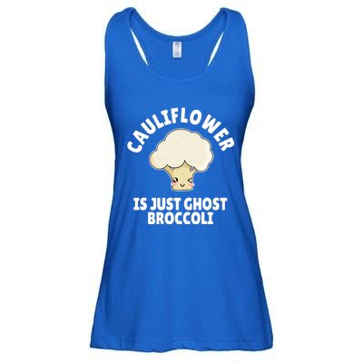 Funny Kawaii Ghost Broccoli And Cauliflower Cute Gift Ladies Essential Flowy Tank