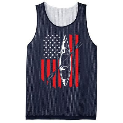 Funny Kayaking Gift For Cool American Flag Kayak Mesh Reversible Basketball Jersey Tank