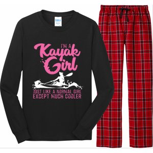 Funny Kayaking Gift For Cool Kayak Paddling Lover Long Sleeve Pajama Set