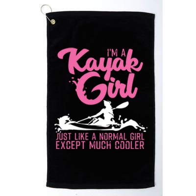 Funny Kayaking Gift For Cool Kayak Paddling Lover Platinum Collection Golf Towel