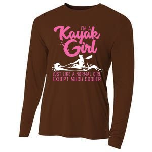 Funny Kayaking Gift For Cool Kayak Paddling Lover Cooling Performance Long Sleeve Crew