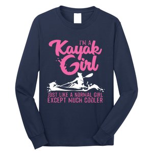 Funny Kayaking Gift For Cool Kayak Paddling Lover Long Sleeve Shirt