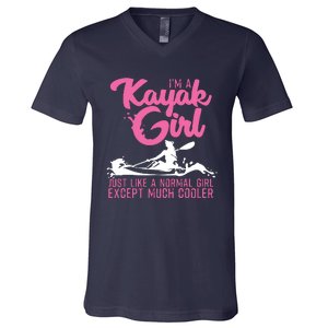 Funny Kayaking Gift For Cool Kayak Paddling Lover V-Neck T-Shirt