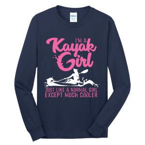 Funny Kayaking Gift For Cool Kayak Paddling Lover Tall Long Sleeve T-Shirt