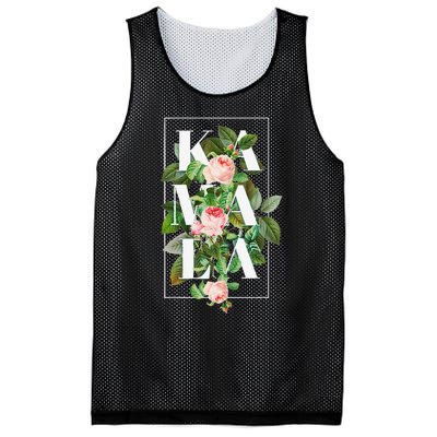 Floral Kamala Gift Mesh Reversible Basketball Jersey Tank