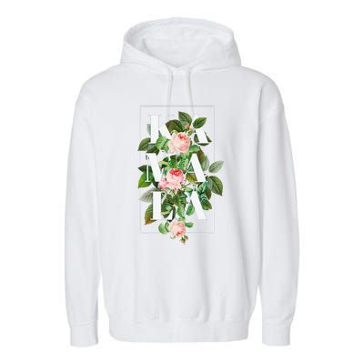 Floral Kamala Gift Garment-Dyed Fleece Hoodie