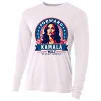 Forward Kamala Harris Walz WeRe Not Going Back 2024 Cooling Performance Long Sleeve Crew