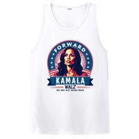 Forward Kamala Harris Walz WeRe Not Going Back 2024 PosiCharge Competitor Tank