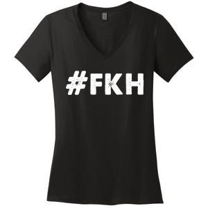 Foxtrot Kilo Hotel Fkh Funny Kamala Women's V-Neck T-Shirt