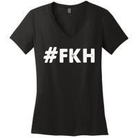 Foxtrot Kilo Hotel Fkh Funny Kamala Women's V-Neck T-Shirt