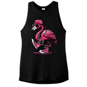 Flamingo Kamala Harris For President 47th Retro Ladies PosiCharge Tri-Blend Wicking Tank