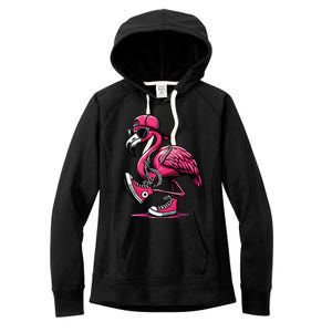 Flamingo Kamala Harris For President 47th Retro Women's Fleece Hoodie