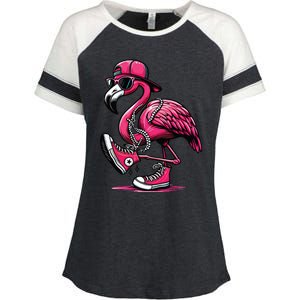 Flamingo Kamala Harris For President 47th Retro Enza Ladies Jersey Colorblock Tee