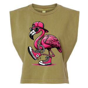 Flamingo Kamala Harris For President 47th Retro Garment-Dyed Women's Muscle Tee