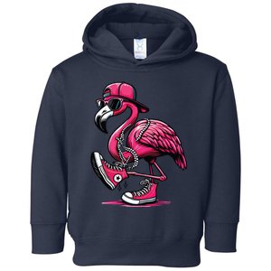 Flamingo Kamala Harris For President 47th Retro Toddler Hoodie