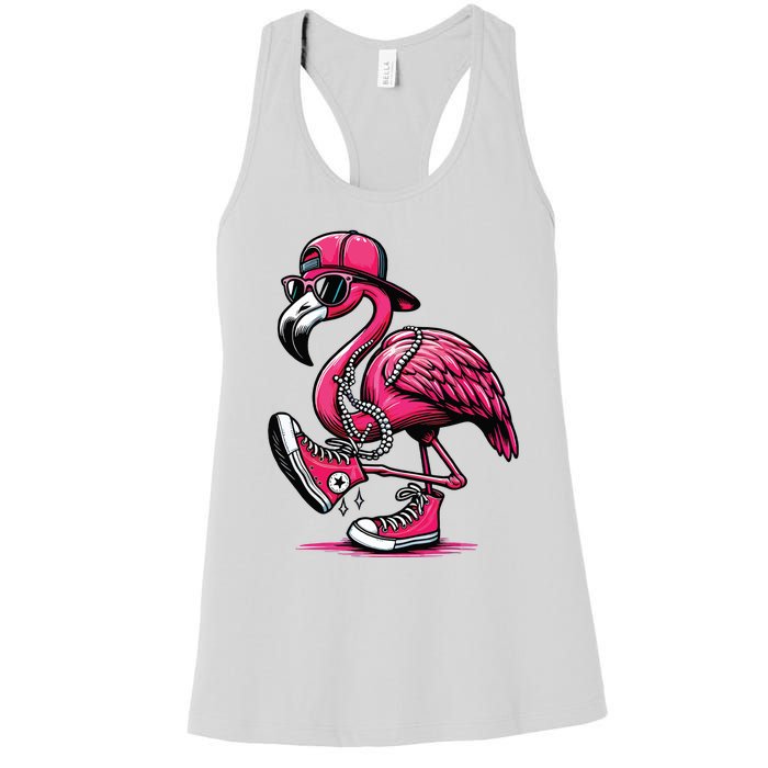 Flamingo Kamala Harris For President 47th Retro Women's Racerback Tank