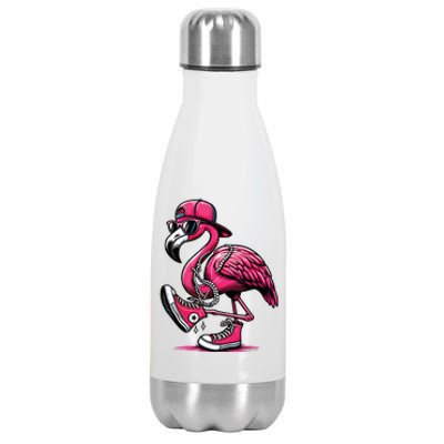 Flamingo Kamala Harris For President 47th Retro Stainless Steel Insulated Water Bottle