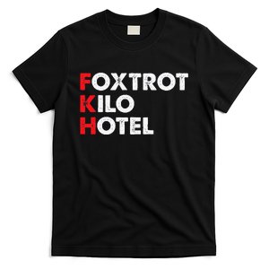 Foxtrot Kilo Hotel Fkh Funny Kamala T-Shirt