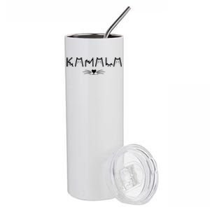 Funny Kamala Harris Cat Ladies And Cat Stainless Steel Tumbler