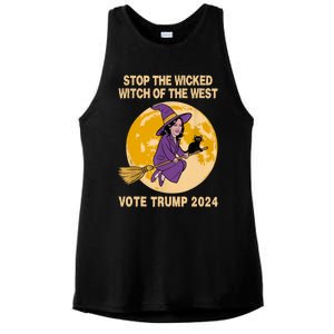 Funny Kamala Harris Stop The Wicked Witch Of The West Ladies PosiCharge Tri-Blend Wicking Tank