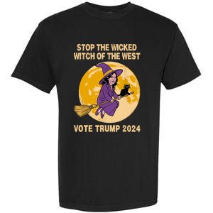 Funny Kamala Harris Stop The Wicked Witch Of The West Garment-Dyed Heavyweight T-Shirt