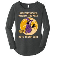 Funny Kamala Harris Stop The Wicked Witch Of The West Women's Perfect Tri Tunic Long Sleeve Shirt