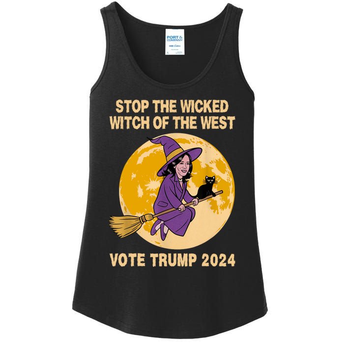 Funny Kamala Harris Stop The Wicked Witch Of The West Ladies Essential Tank