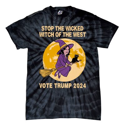 Funny Kamala Harris Stop The Wicked Witch Of The West Tie-Dye T-Shirt