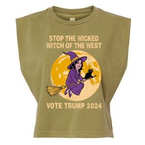 Funny Kamala Harris Stop The Wicked Witch Of The West Garment-Dyed Women's Muscle Tee