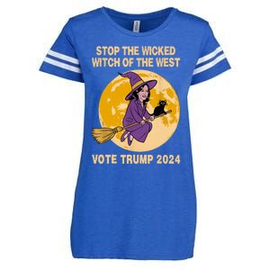 Funny Kamala Harris Stop The Wicked Witch Of The West Enza Ladies Jersey Football T-Shirt