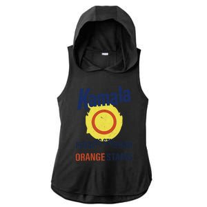 Funny Kamala Harris 2024 Removes Stubborn Orange Stains Ladies PosiCharge Tri-Blend Wicking Draft Hoodie Tank