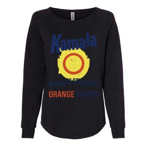 Funny Kamala Harris 2024 Removes Stubborn Orange Stains Womens California Wash Sweatshirt